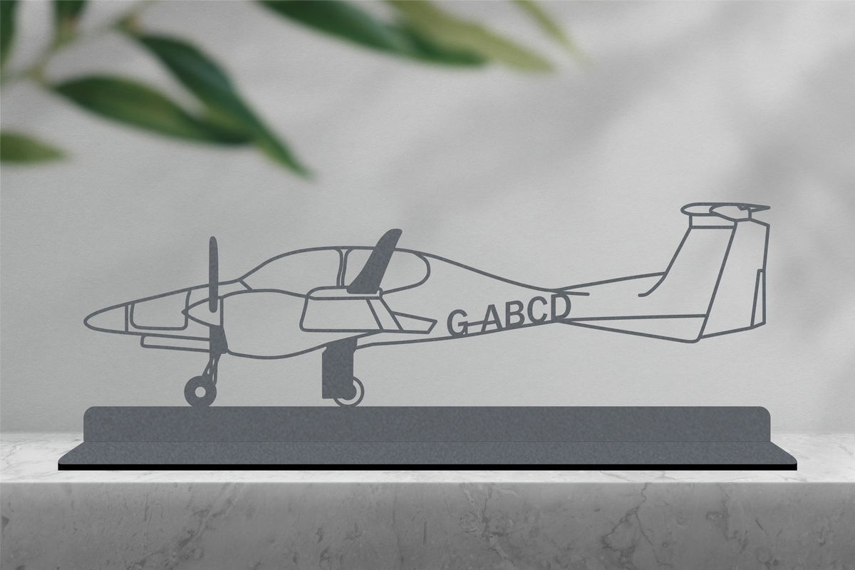 Line Drawing Da42 DA42: Diamond DA42 - Twinstar Standing Silhouette – AeroLase